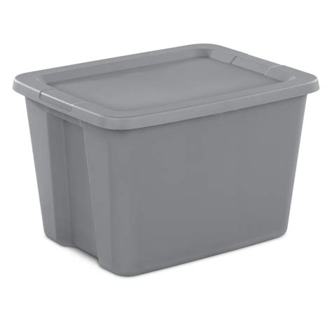 sterilite 18 gal tote box steel 8 pcs homedpeot|sterilite 18 gallon tote walmart.